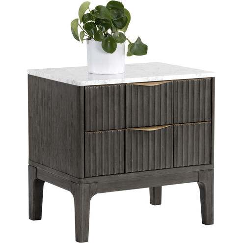 Keldon 23.5 X 23.5 inch White / Grey Night Stand